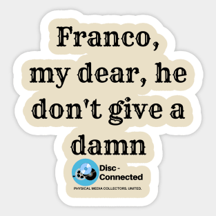 Jess Franco/Gone with the Wind Sticker